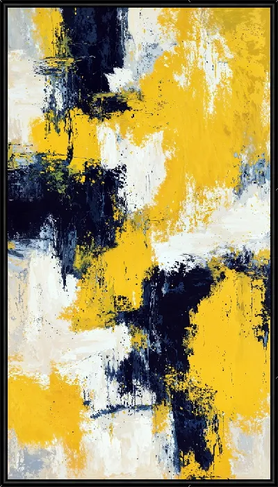 Картина Желтая абстракция №118
