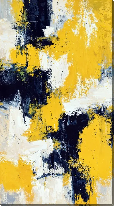 Постер Желтая абстракция №118