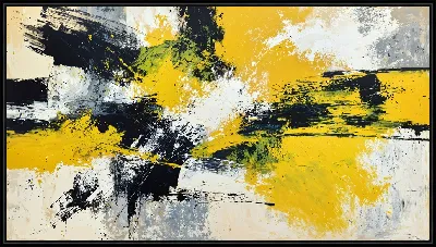 Картина Желтая абстракция №121