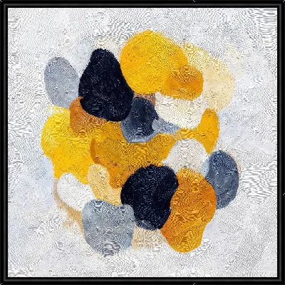 Желто-серая абстракция №127