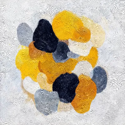 Желто-серая абстракция №127