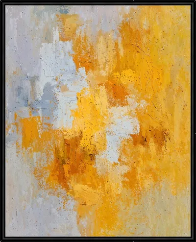 Картина Желтая абстракция №129
