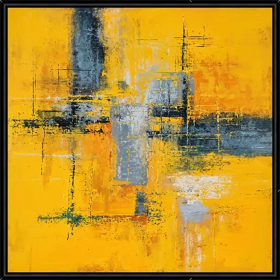 Желтая абстракция №131