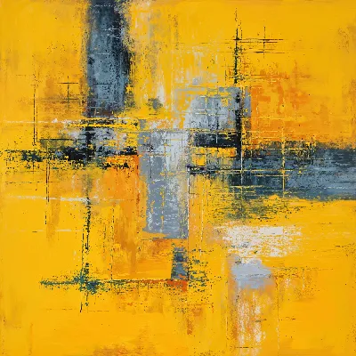Желтая абстракция №131