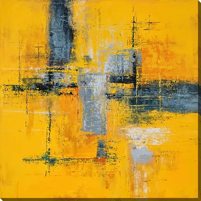 Желтая абстракция №131