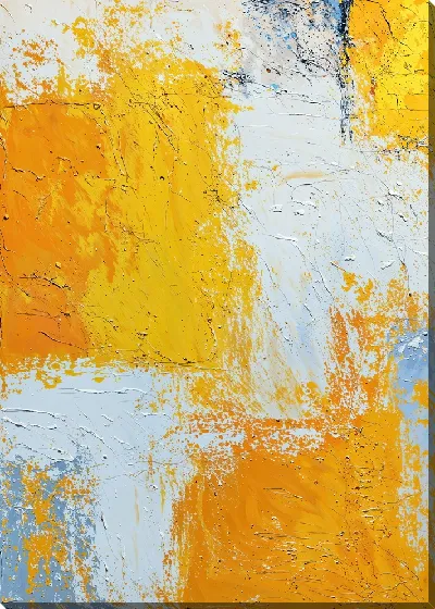 Картина маслом Желтая абстракция №133