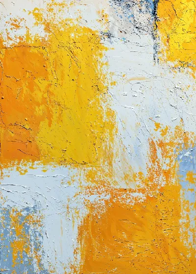 Плакат Желтая абстракция №133