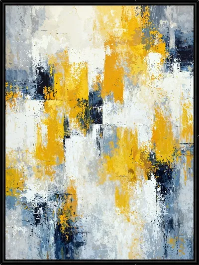 Картина Желтая абстракция №138