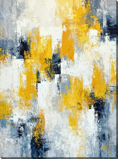 Постер Желтая абстракция №138