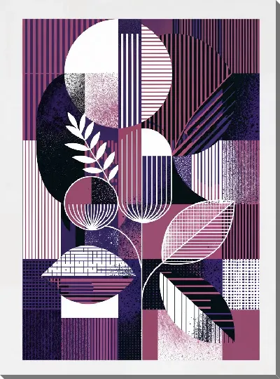 Картина маслом Фиолетовая абстракция №28