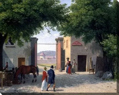 Картина маслом Дворик (Patio)