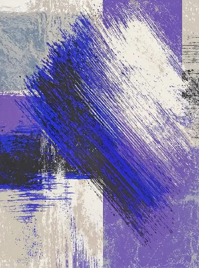 Плакат Фиолетовая абстракция №1