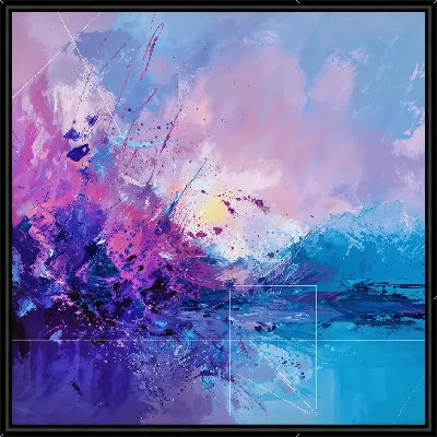 Картина Фиолетовая абстракция №2