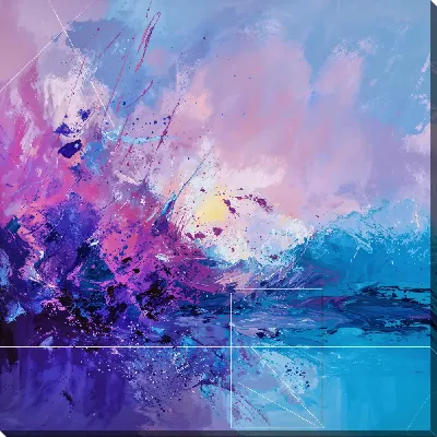 Постер Фиолетовая абстракция №2