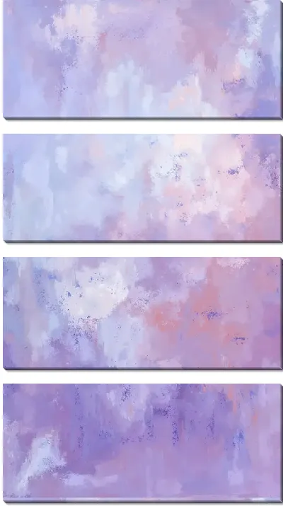 Модульная картина Фиолетовая абстракция №3