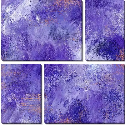 Модульная картина Фиолетовая абстракция №6