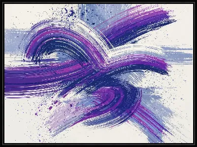 Картина Фиолетовая абстракция №7