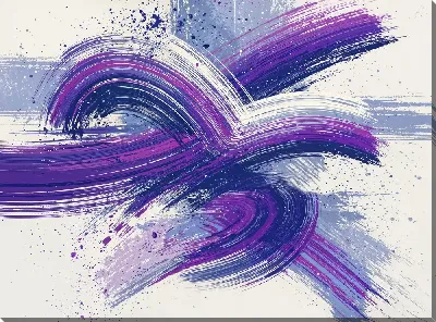 Постер Фиолетовая абстракция №7