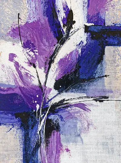 Плакат Фиолетовая абстракция №8