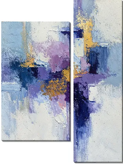 Модульная картина Фиолетовая абстракция №9