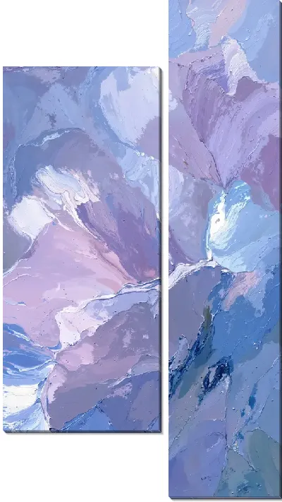 Модульная картина Фиолетовая абстракция №11