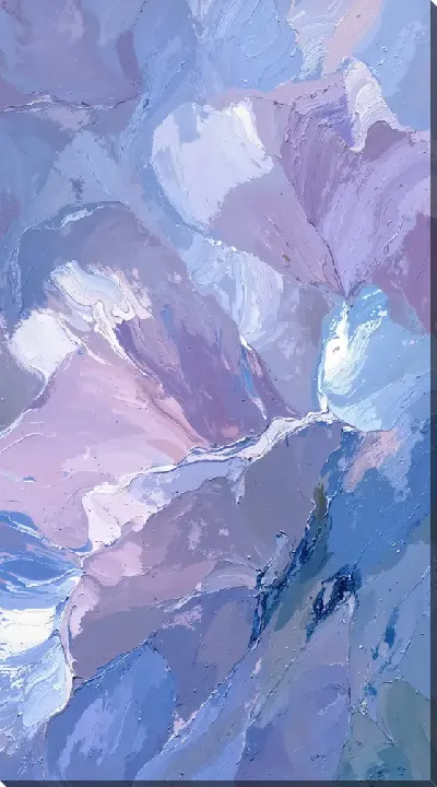 Картина маслом Фиолетовая абстракция №11