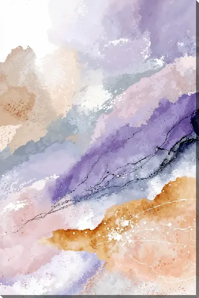 Картина маслом Фиолетовая абстракция №13