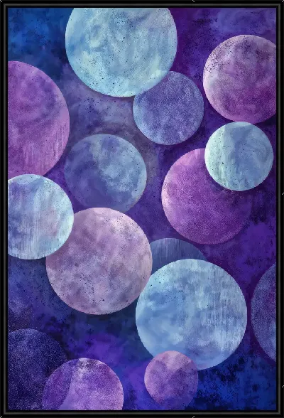 Картина Фиолетовая абстракция №14