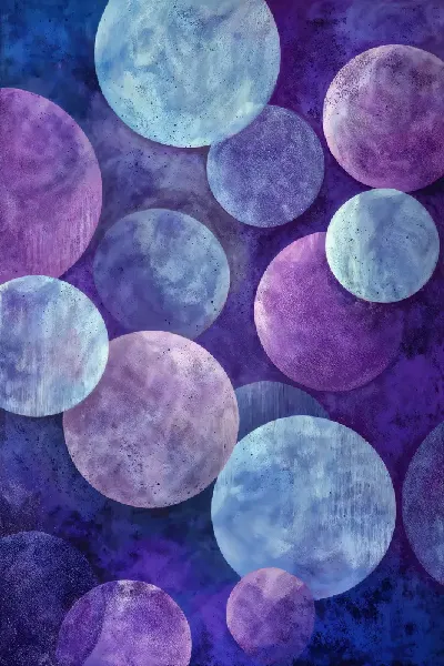 Плакат Фиолетовая абстракция №14