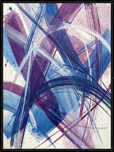 Картина Фиолетовая абстракция №15