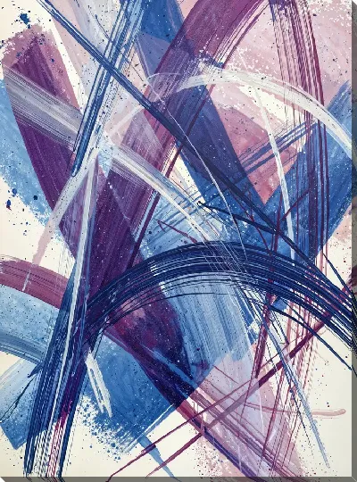 Постер Фиолетовая абстракция №15