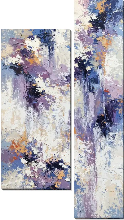 Модульная картина Фиолетовая абстракция №18