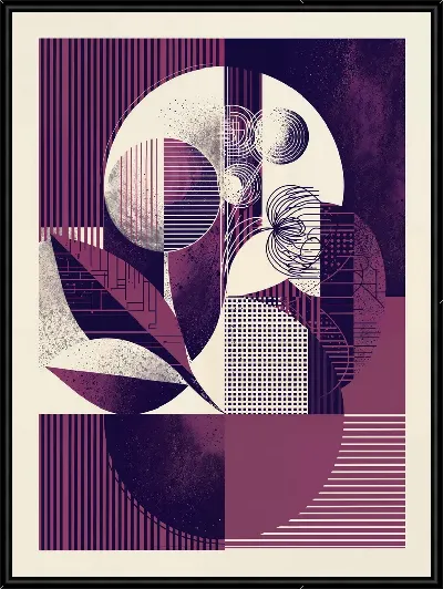 Картина Фиолетовая абстракция №19