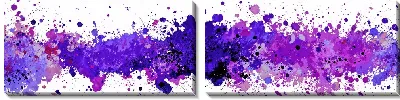 Модульная картина Фиолетовая абстракция №20