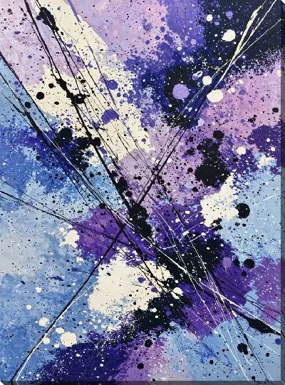 Картина маслом Фиолетовая абстракция №22