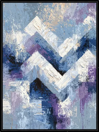 Картина Фиолетовая абстракция №24