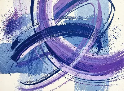 Плакат Фиолетовая абстракция №26