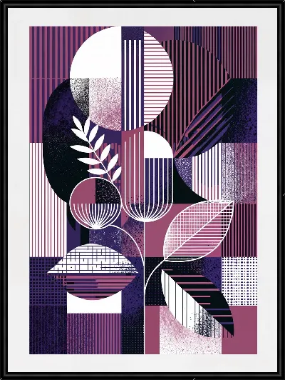 Картина Фиолетовая абстракция №28