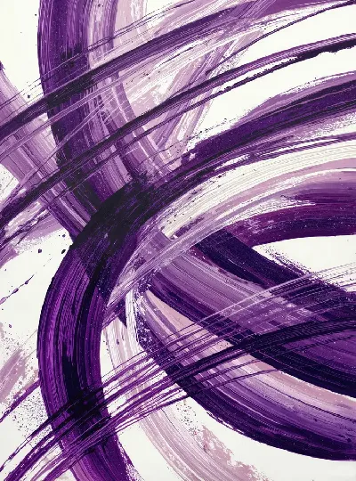 Плакат Фиолетовая абстракция №29