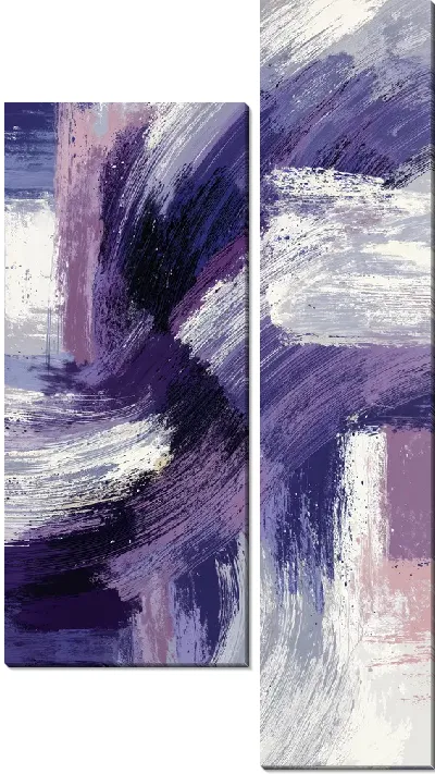 Модульная картина Фиолетовая абстракция №31