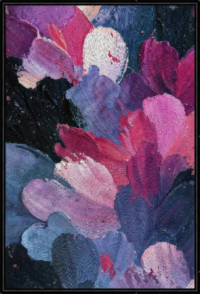 Картина Фиолетовая абстракция №32