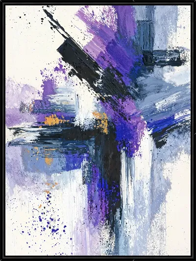 Картина Фиолетовая абстракция №33