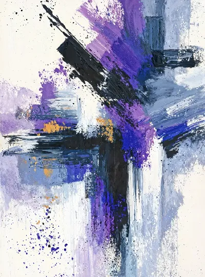 Плакат Фиолетовая абстракция №33