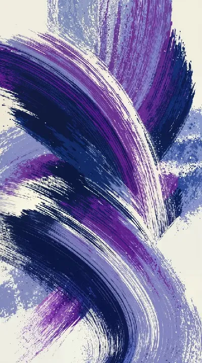 Плакат Фиолетовая абстракция №34