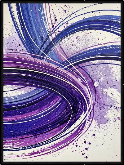 Картина Фиолетовая абстракция №41
