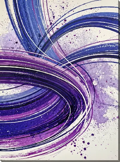 Картина маслом Фиолетовая абстракция №41