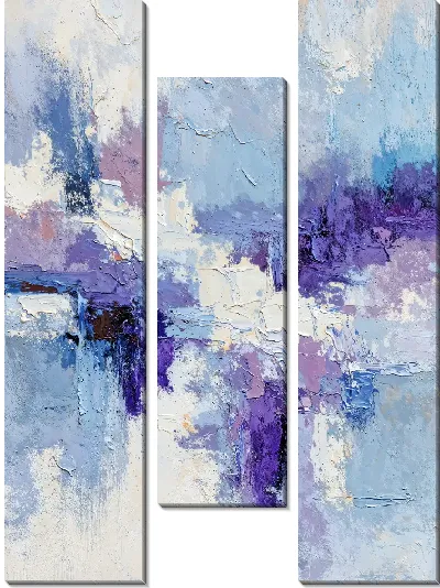 Модульная картина Фиолетовая абстракция №42