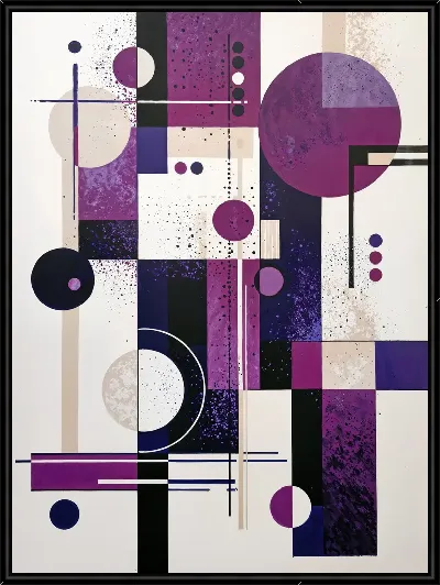 Картина Фиолетовая абстракция №43