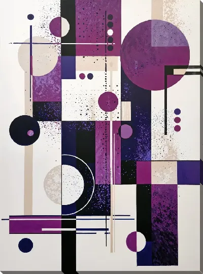 Картина маслом Фиолетовая абстракция №43