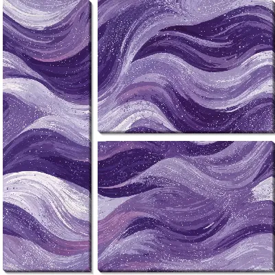 Модульная картина Фиолетовая абстракция №44